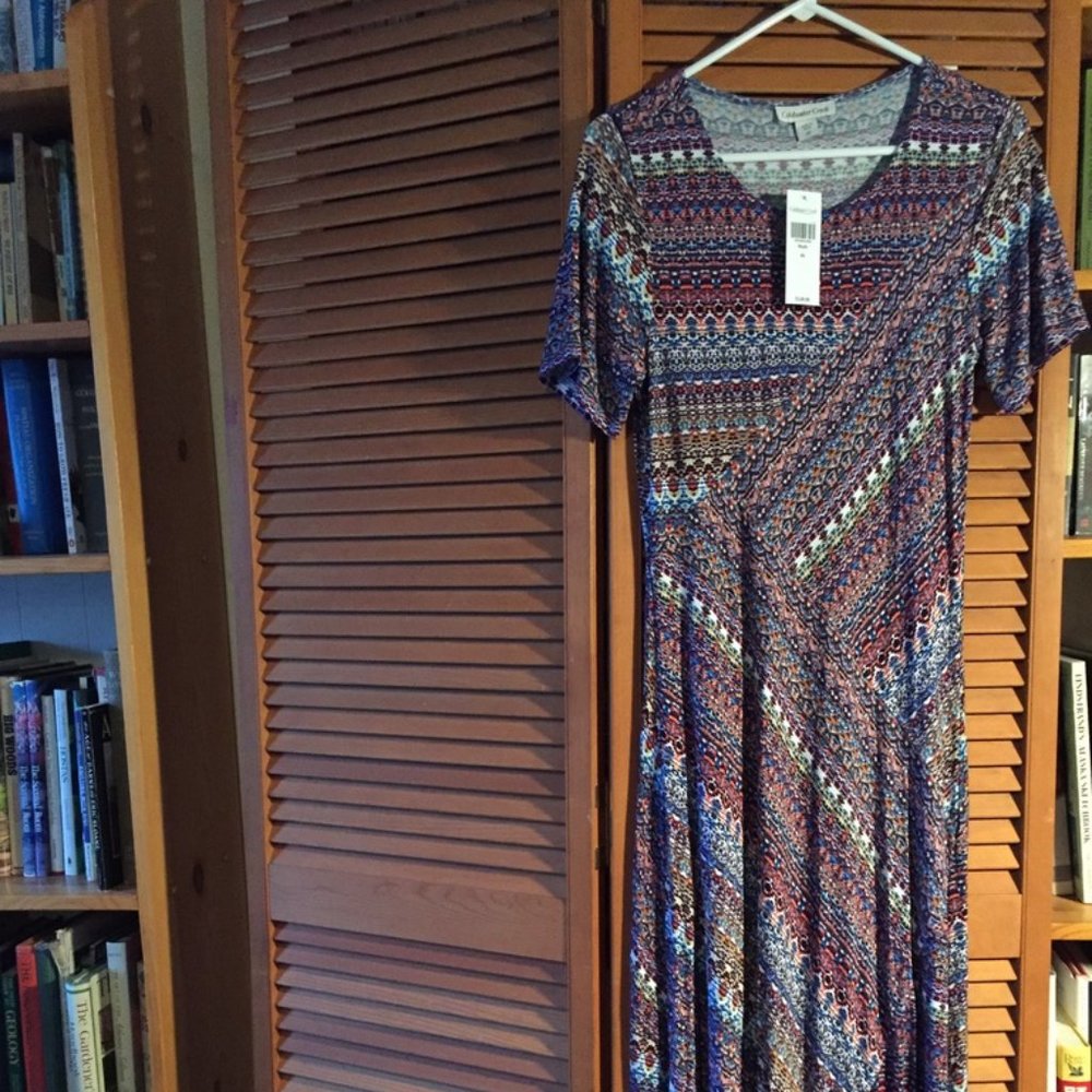 Coldwater Creek Multi Color Maxi Dress Women's XS